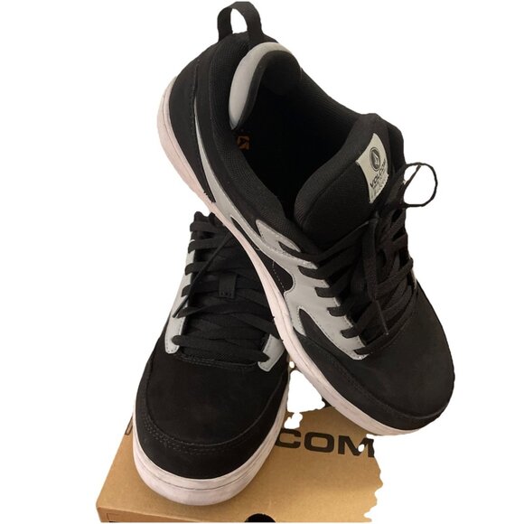 VOLCOM VITALS MEN'S SKATE INSPIRED WORK SHOE Men Sz 10W Black Safety VM30610 - Picture 1 of 13